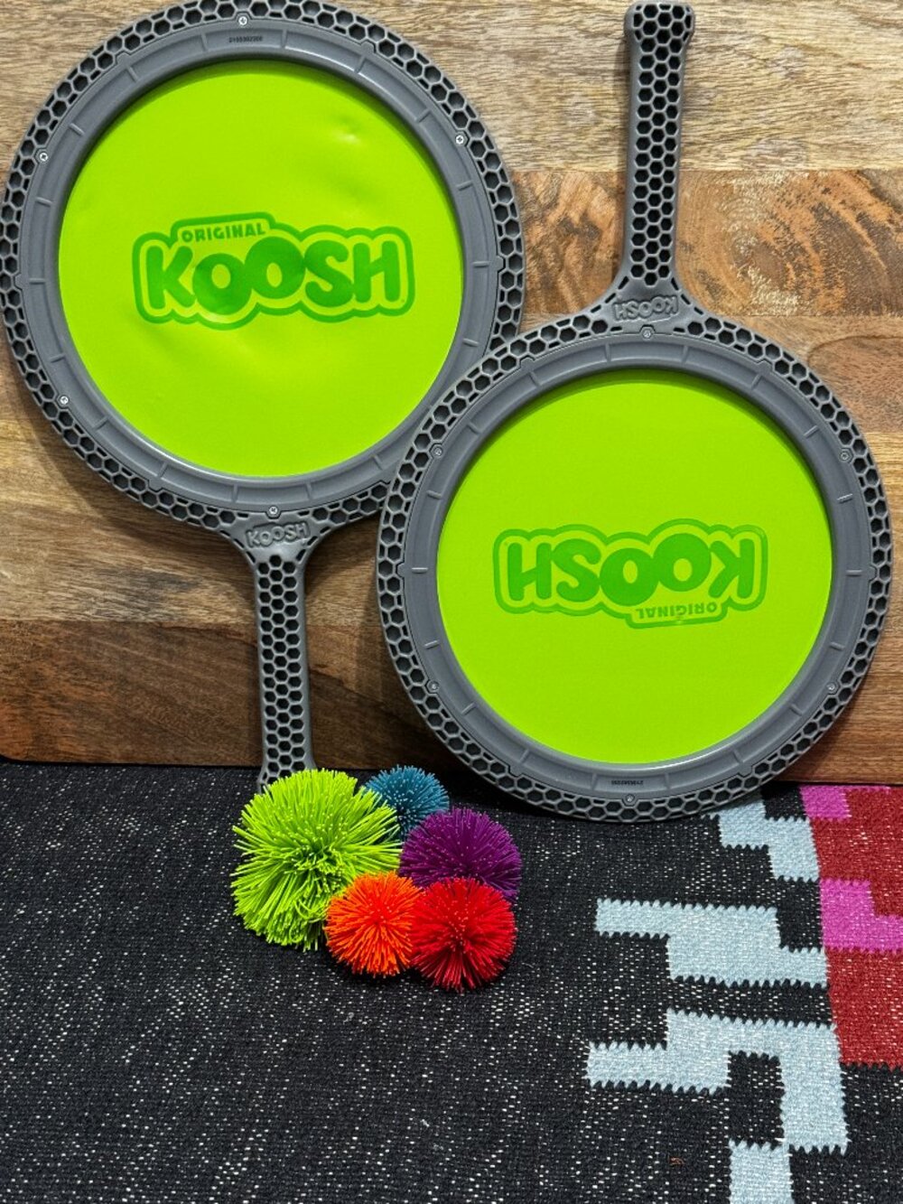 Original Koosh Double Paddle Paddleball Set with Koosh by Hasbro
